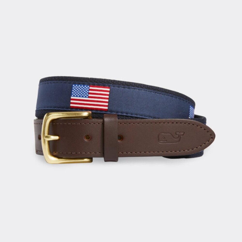 Vineyard  Vines American Flag Belt